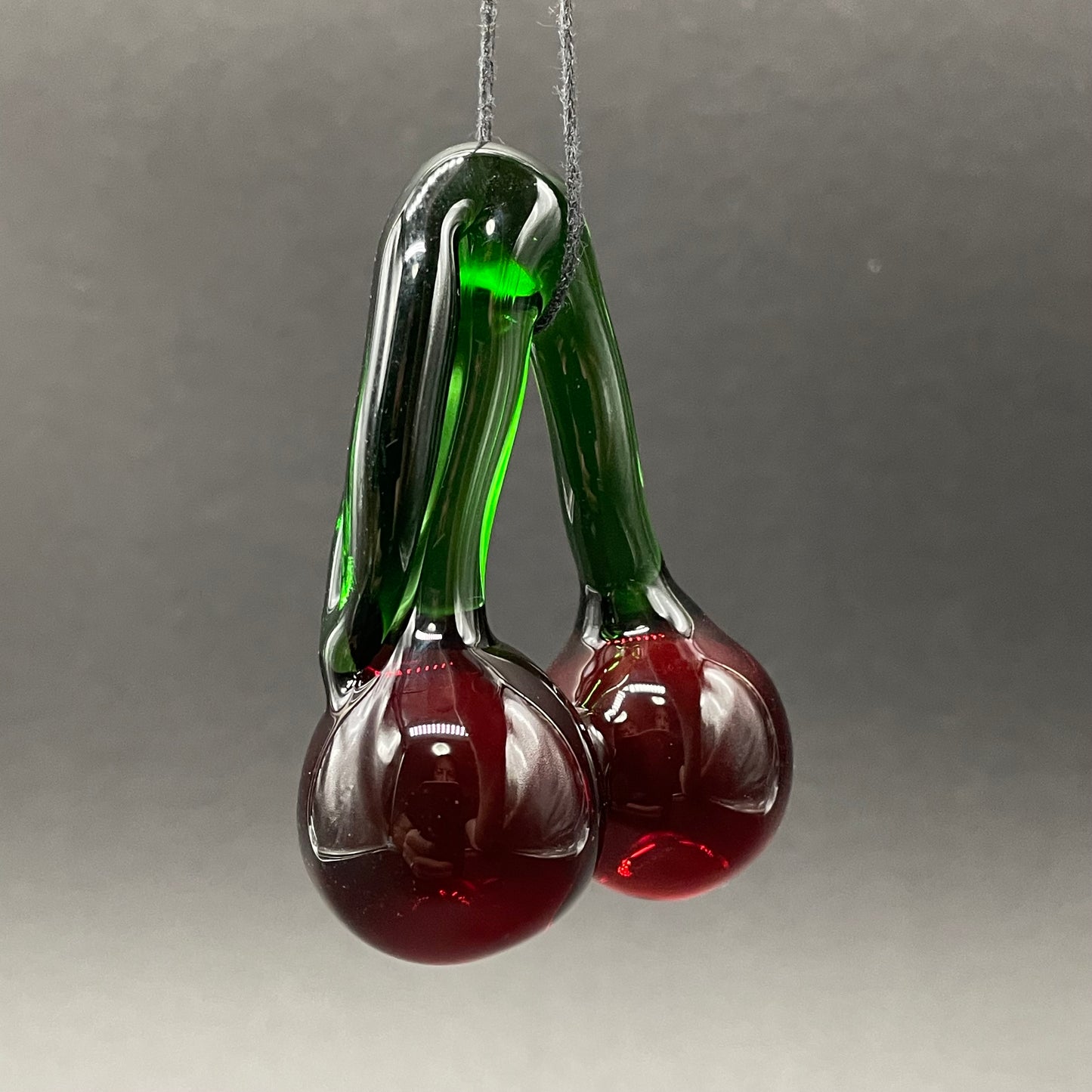 Transparent cherry pendant