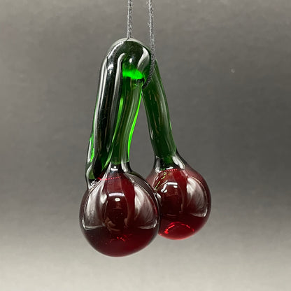 Transparent cherry pendant