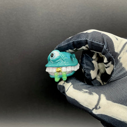 Grinning like a fool glass pendant