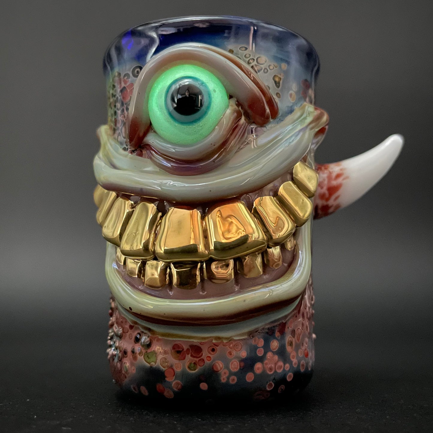 Smiley face shot glass