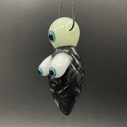 Black light reactive fertility pendant
