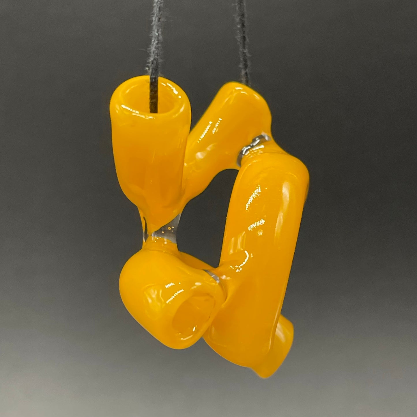 Macaroni and cheese necklace