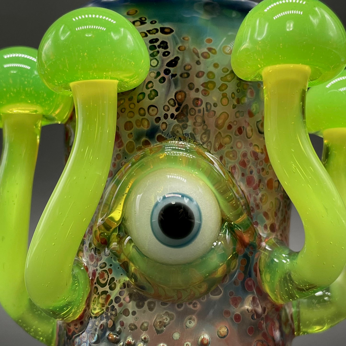 Green slime mushroom shot glass