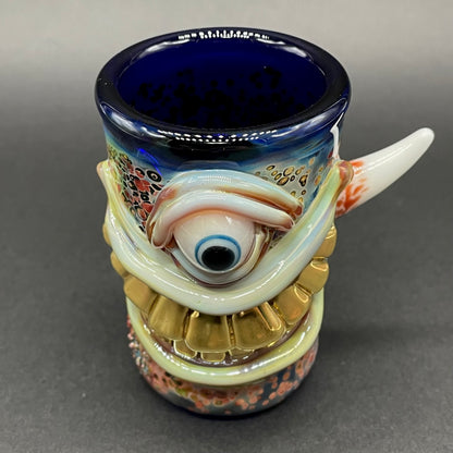 Smiley face shot glass