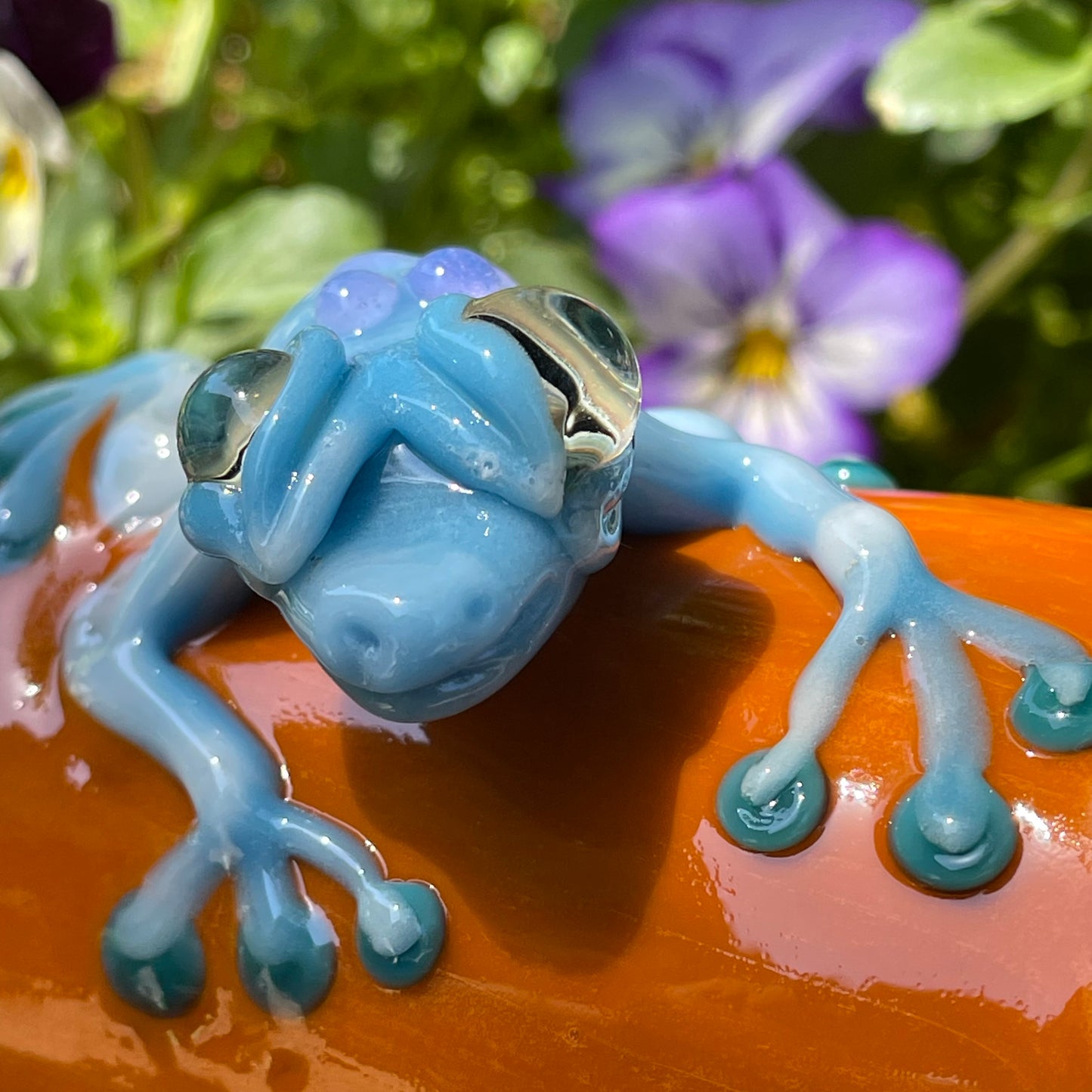 poison dart frog shot glass