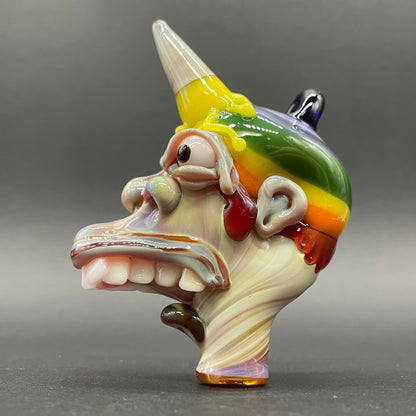 Ice cream kid glass pendant