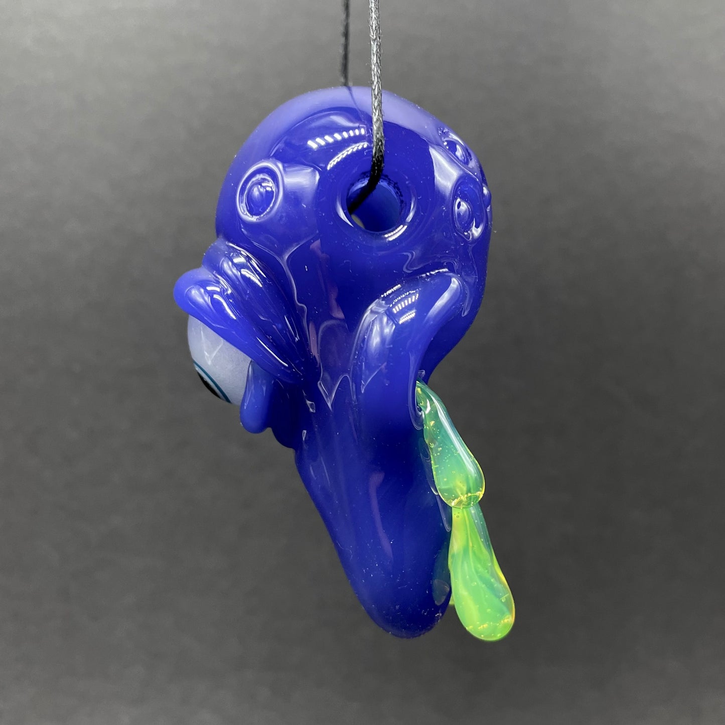 running nose glass pendant