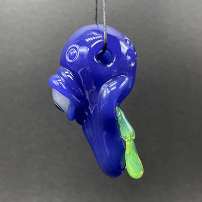 running nose glass pendant