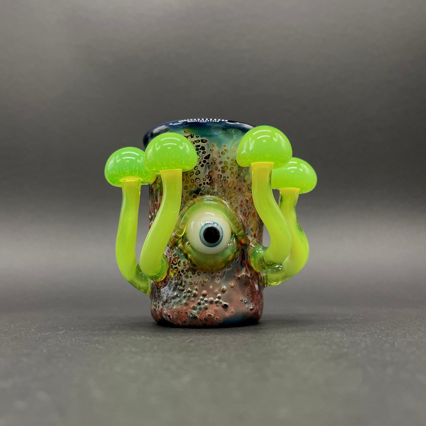 Green slime mushroom shot glass