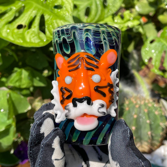Tiger shot glass