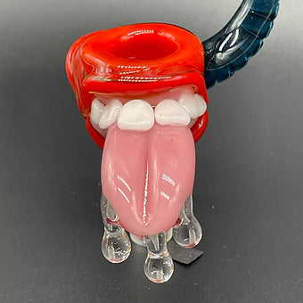 14mm red blacklight reactive slide set with tongue and horn