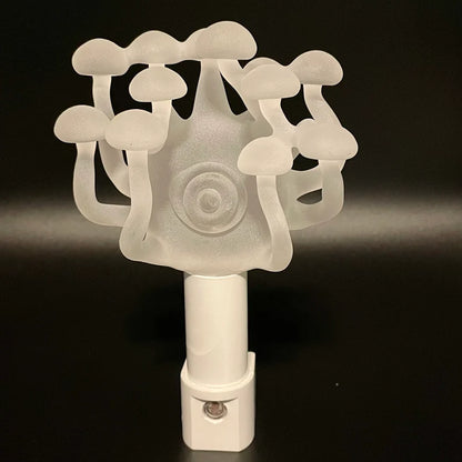 Large Mushroom, frosted clear glass led night light. #1