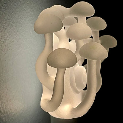 Large Mushroom, frosted clear glass led night light. #1