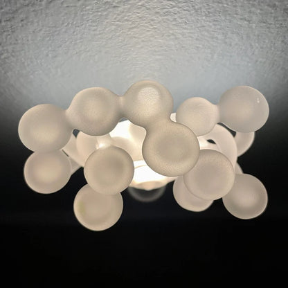 Large Mushroom, frosted clear glass led night light. #1