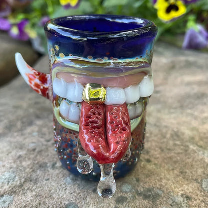 Red pierced tongue 2024 shot glass