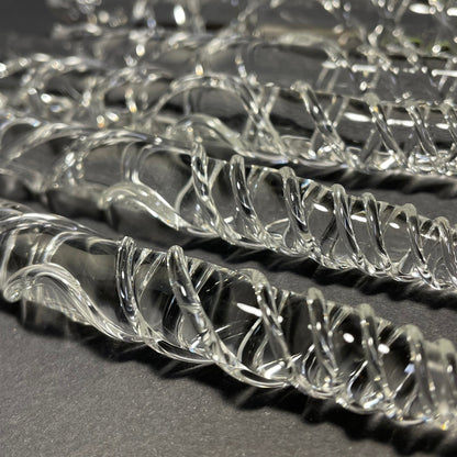 Clear glass icicles