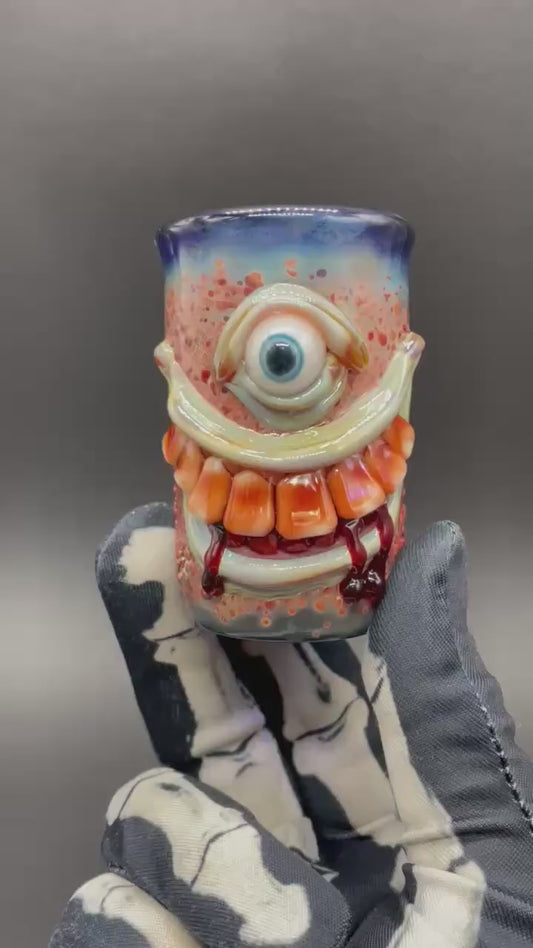 Beware I Bite Shot Glass