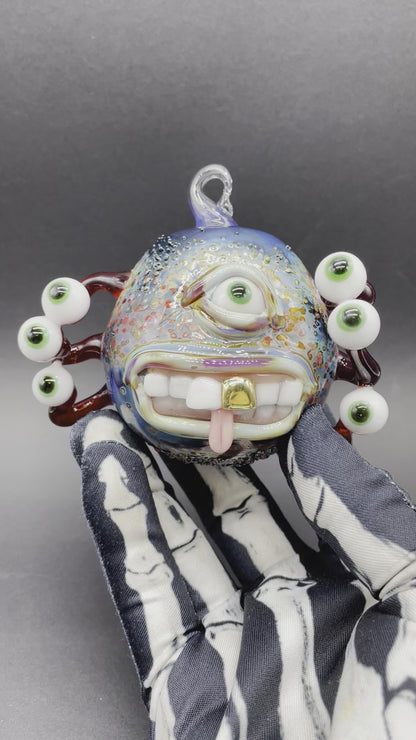 Eye stalk monster ornament